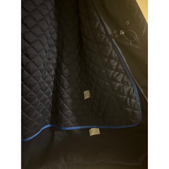 AA Lands End Jacket Womens Size M Blue Hooded Flight Attendent - Picture 6 of 7